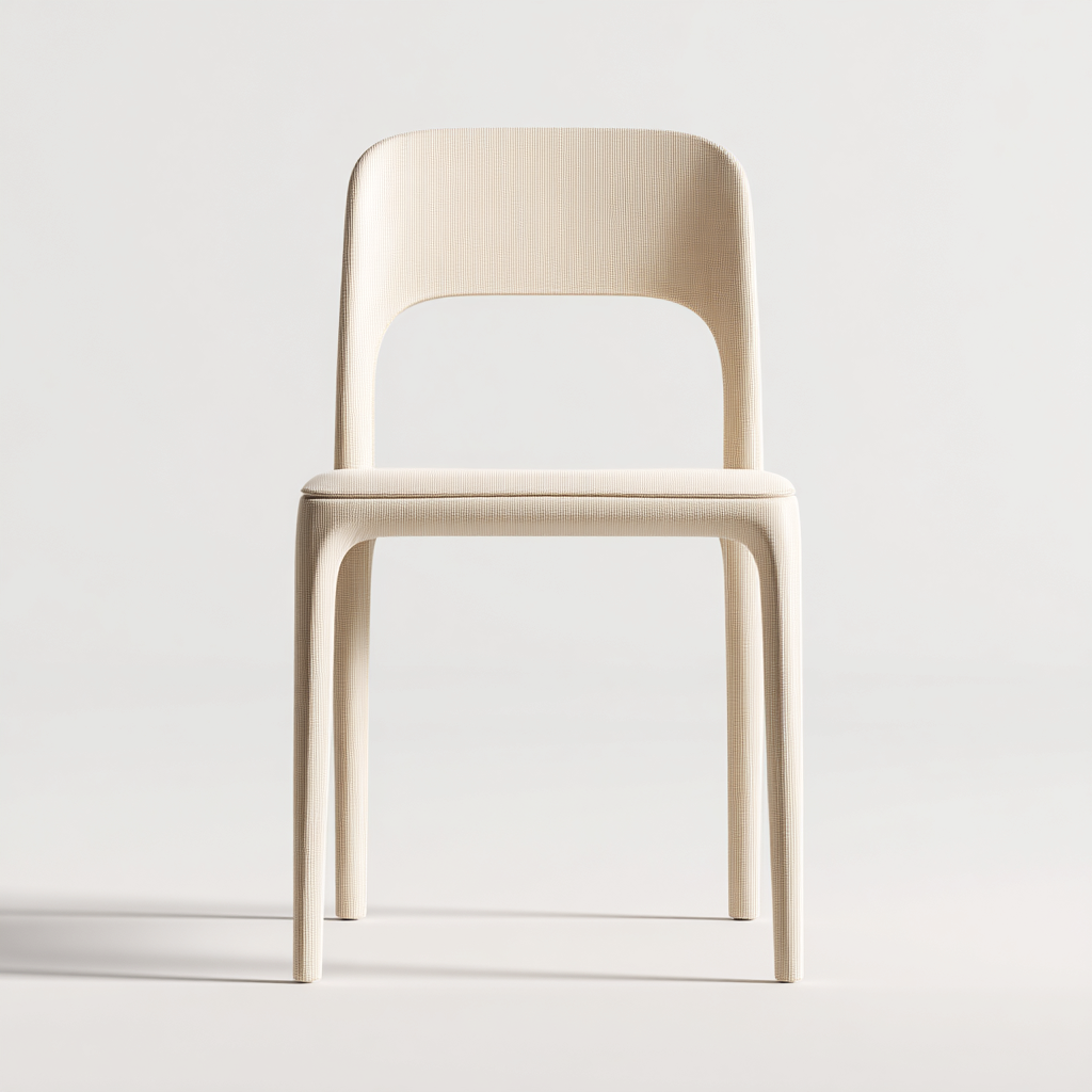 Chaise De Salle À Manger - Plastique - 46X49X82 Cm - Beige - Salle À Manger - Design Moderne-Nestlearo