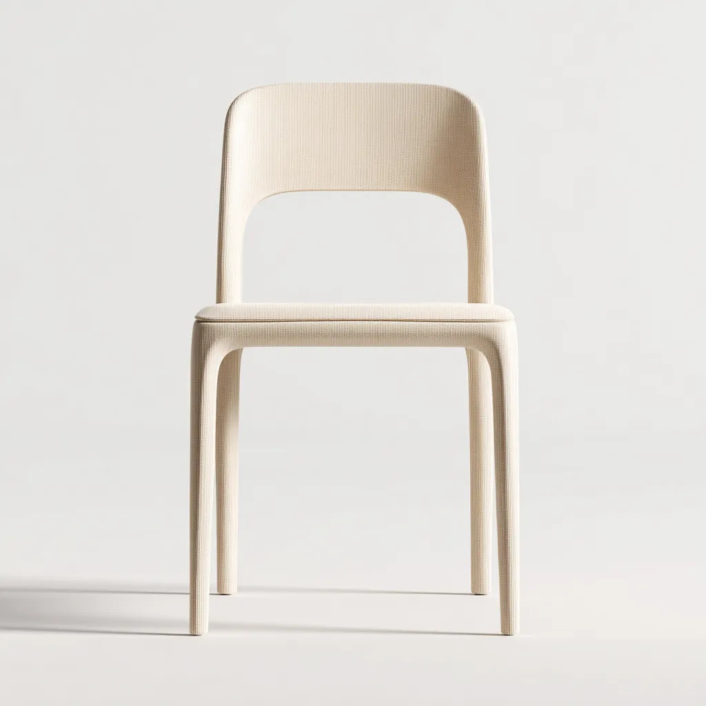 Chaise De Salle À Manger - Plastique - 46X49X82 Cm - Beige - Salle À Manger - Design Moderne-Nestlearo