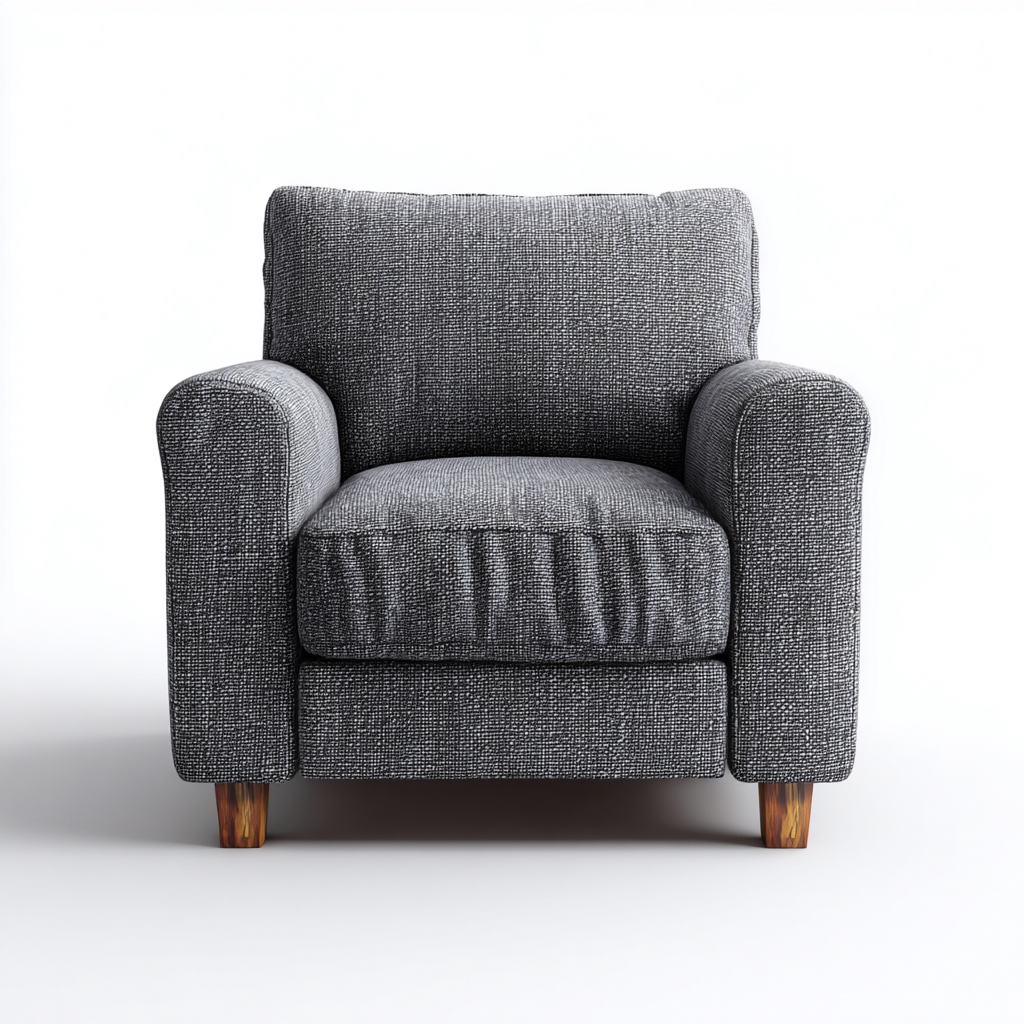 Fauteuil-Tissu-85X88X92 Cm-Gris Foncé-Style Contemporain-Nestlearo