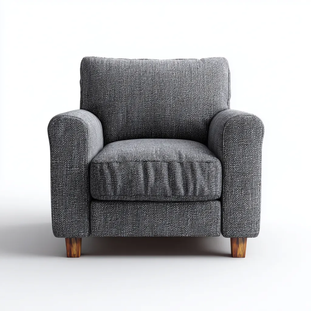 Fauteuil-Tissu-85X88X92 Cm-Gris Foncé-Style Contemporain-Nestlearo