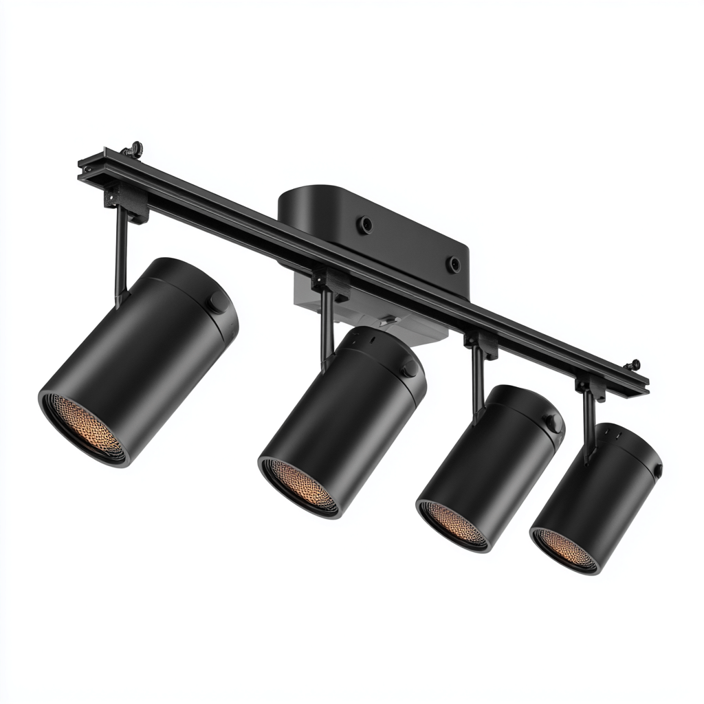 Plafonnier - Métal - 88X10X20 Cm - Noir - Adapté Au Salon - Design Moderne-Nestlearo