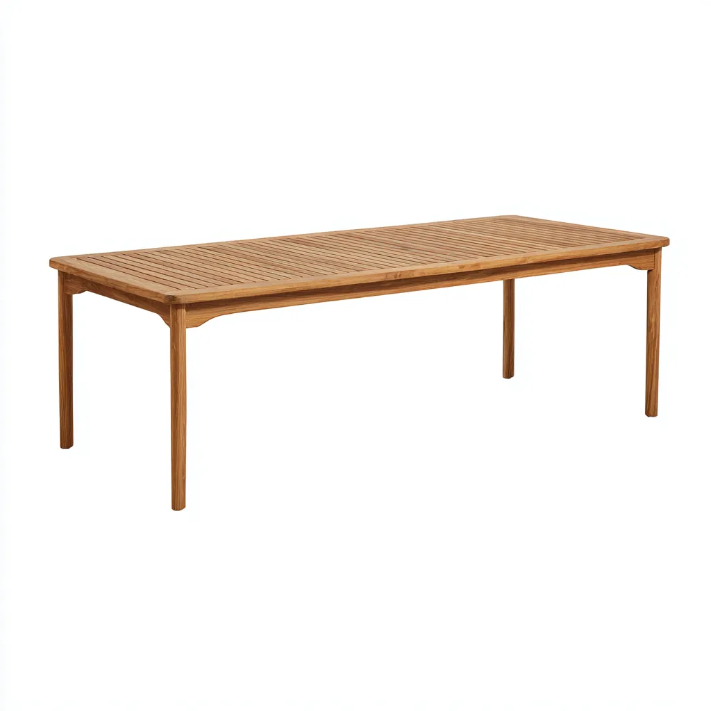 Table De Jardin Bois 180X75X75 Cm - Bois Naturel - Usage Extérieur - Style Classique-Nestlearo