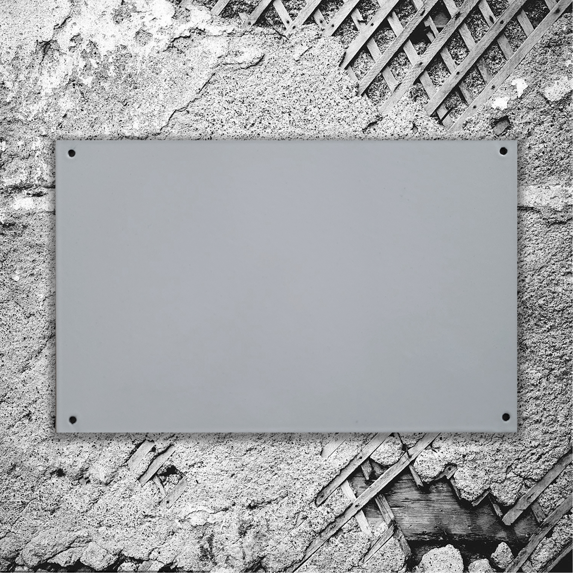 CUSTOMER RECTANGLE PORCELAIN SIGN