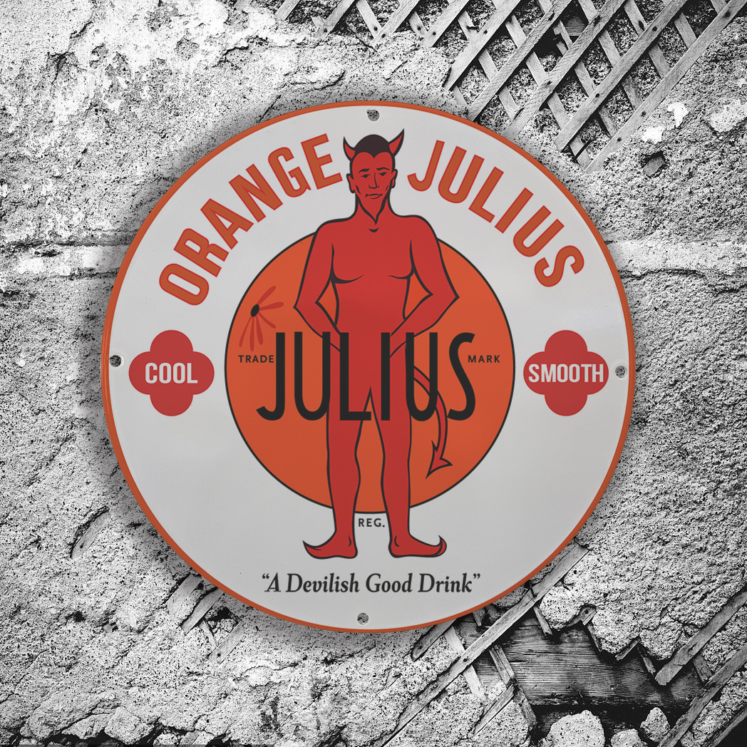 ORANGE JULIUS COOL SMOOTH PORCELAIN SIGN