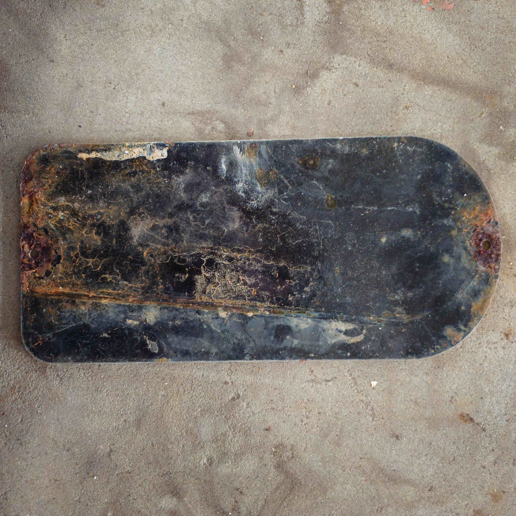 DIE CUT OILZUM MOTOR OIL RACE GAS OIL PORCELAIN SIGN