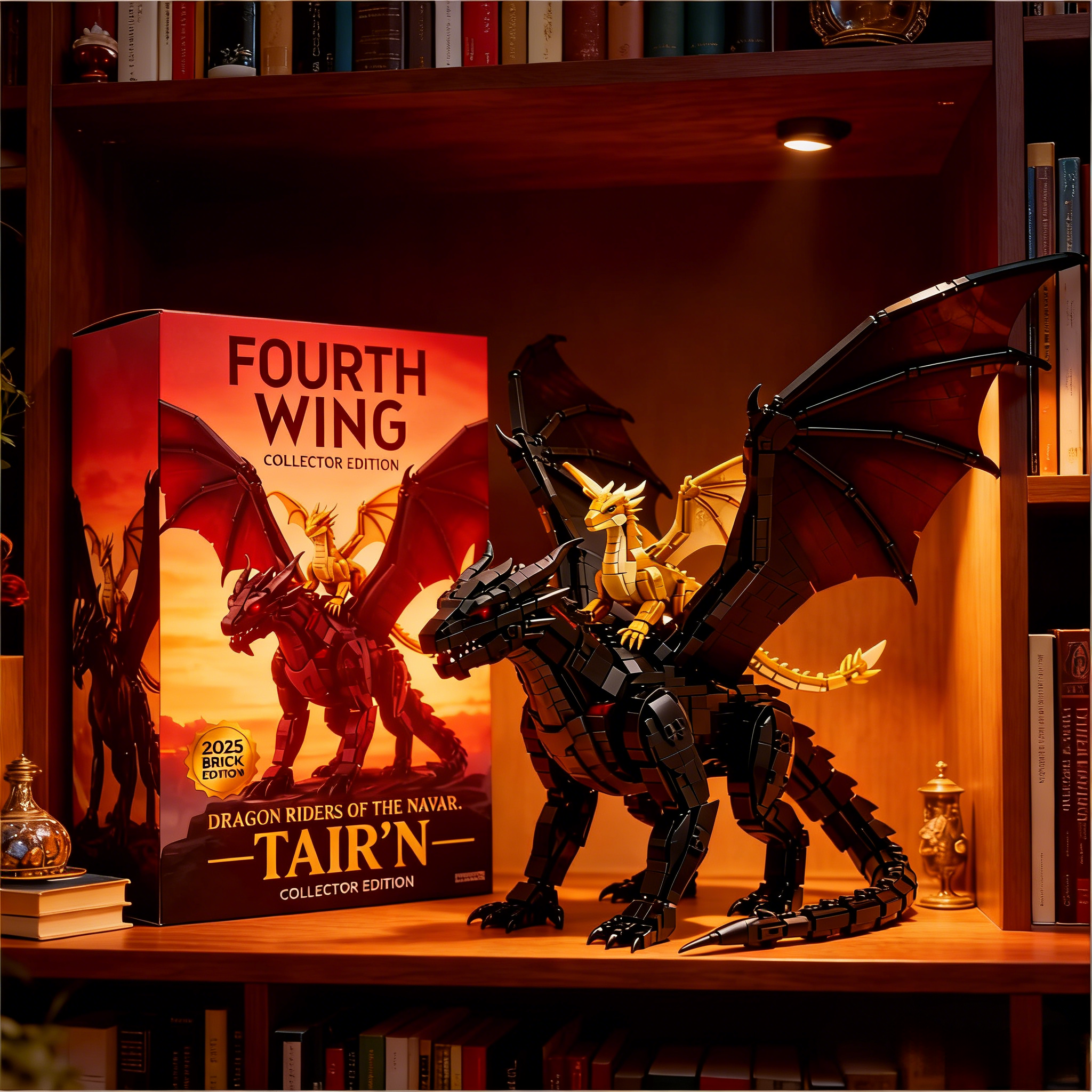 Fourth Wing: Tairn & Andarna Dual Dragon Collector Brick Edition