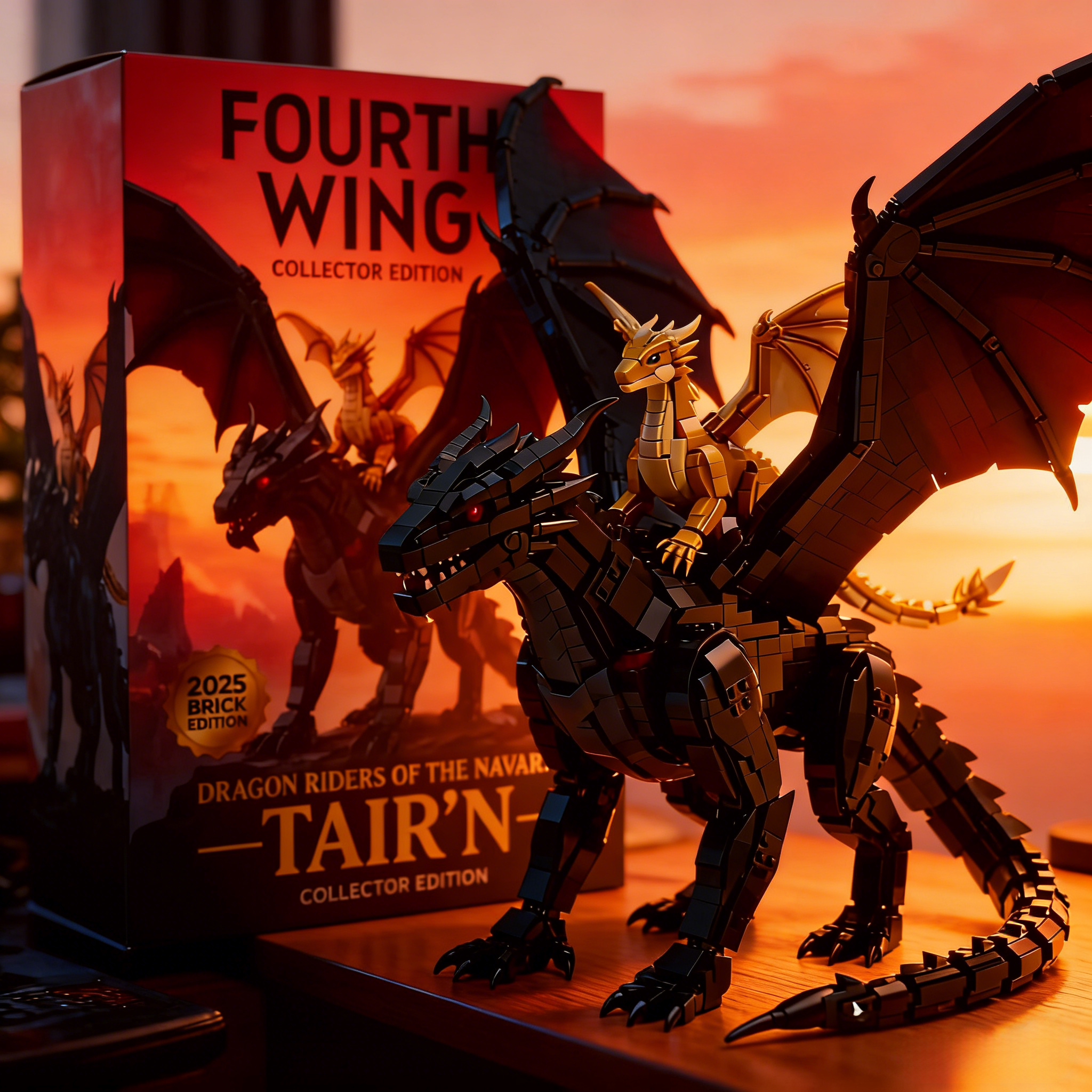 Fourth Wing: Tairn & Andarna Dual Dragon Collector Brick Edition