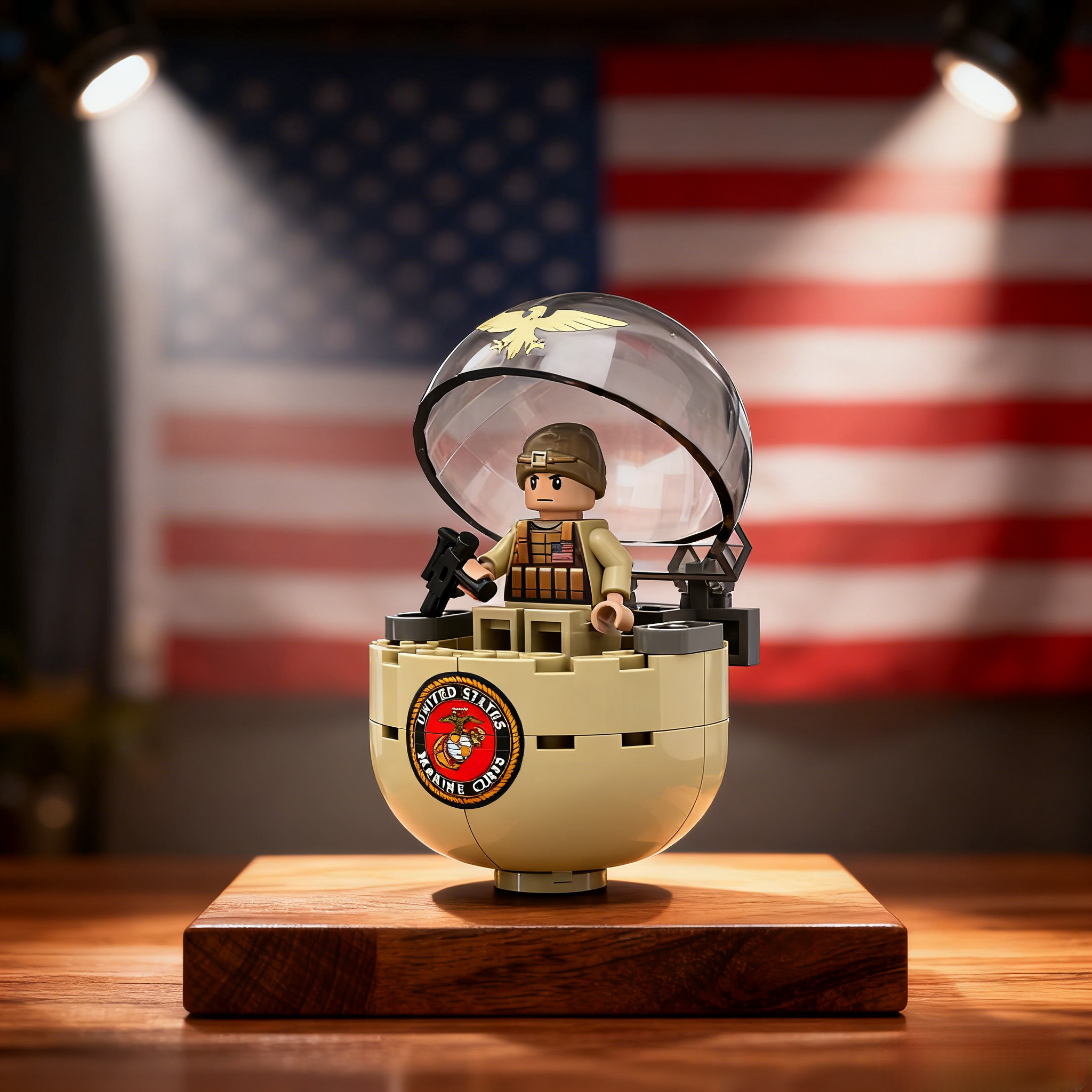 U.S. Military 250th Anniversary Commemorative Building Block Set - 100% Made in the USA