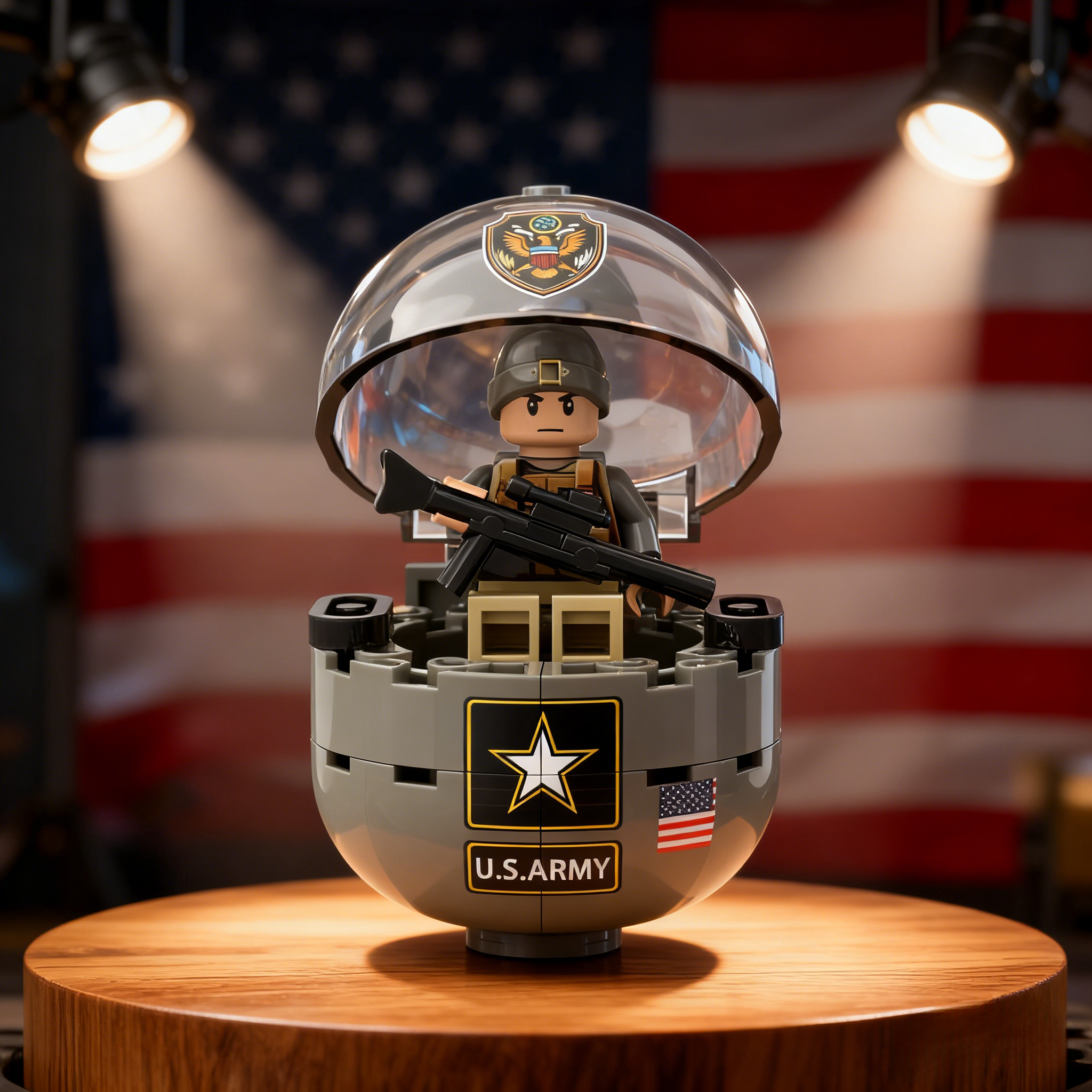 U.S. Military 250th Anniversary Commemorative Building Block Set - 100% Made in the USA