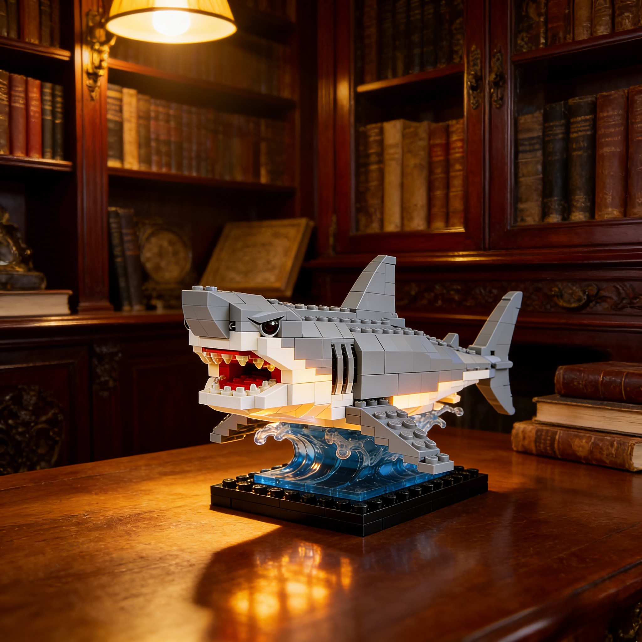 🦈 Ocean Predator Shark Brick Model
