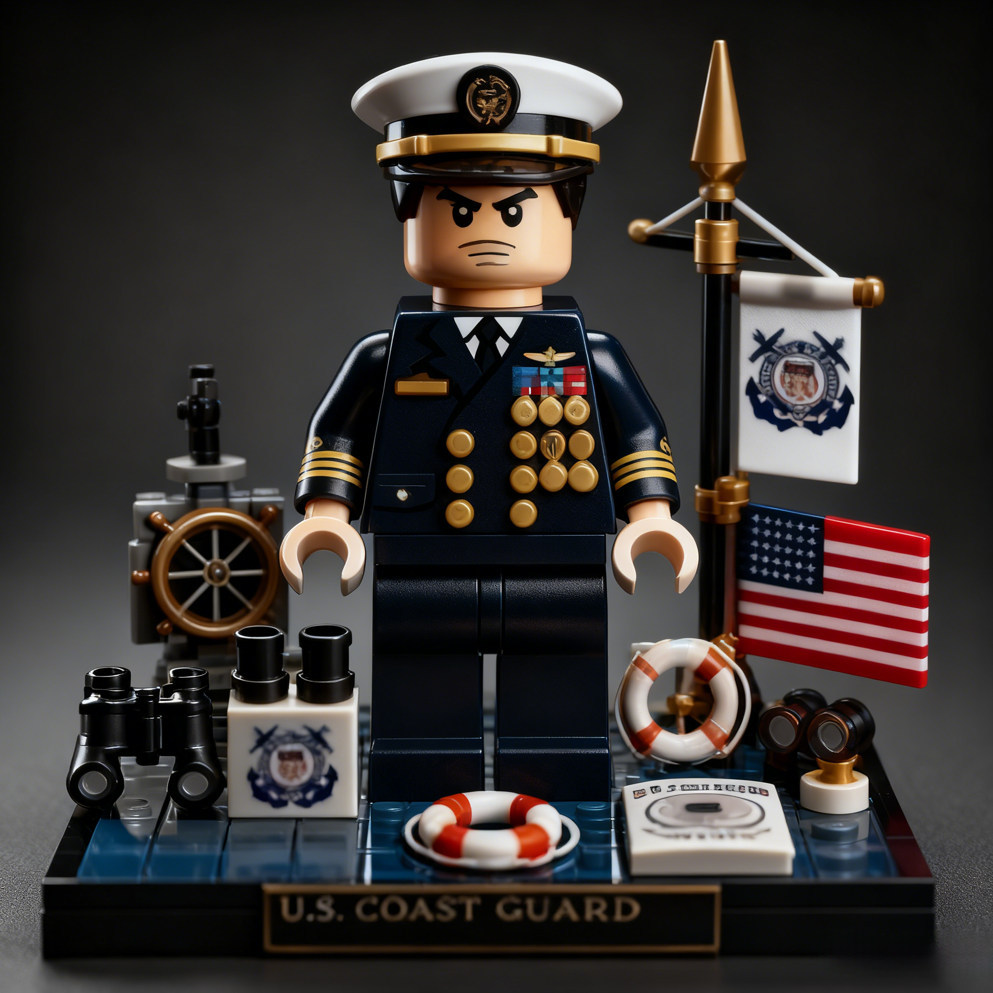 U.S. Military Patriotic Ornament Building Blocks - 100% Made in the USA