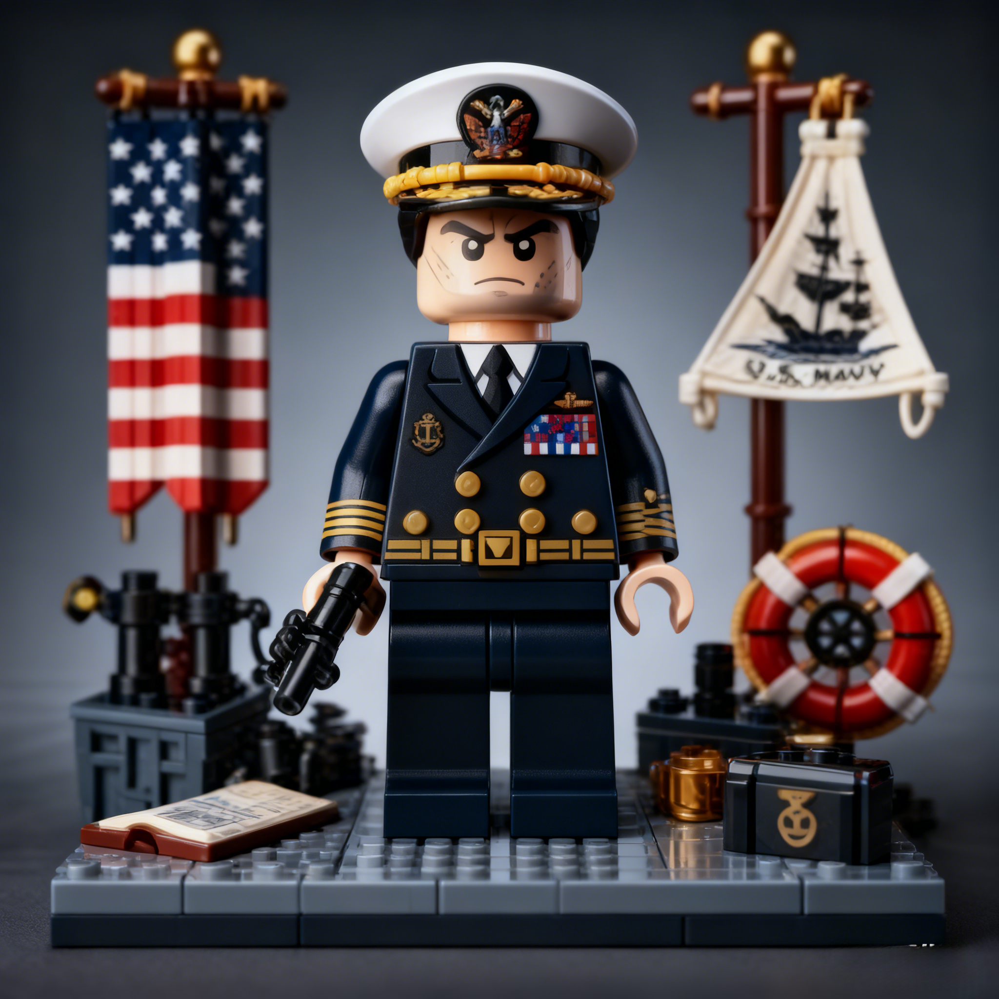 U.S. Military Patriotic Ornament Building Blocks - 100% Made in the USA