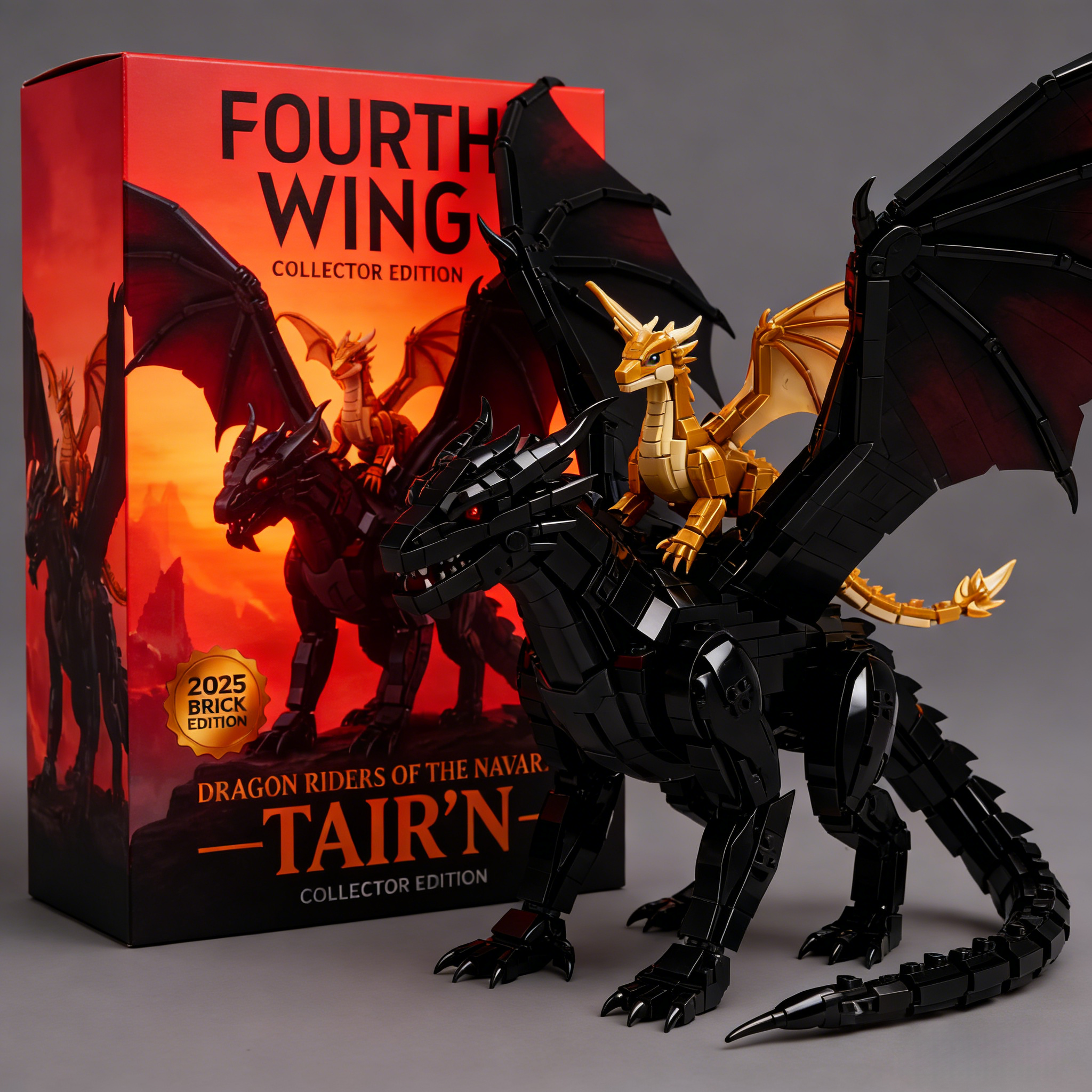 Fourth Wing: Tairn & Andarna Dual Dragon Collector Brick Edition