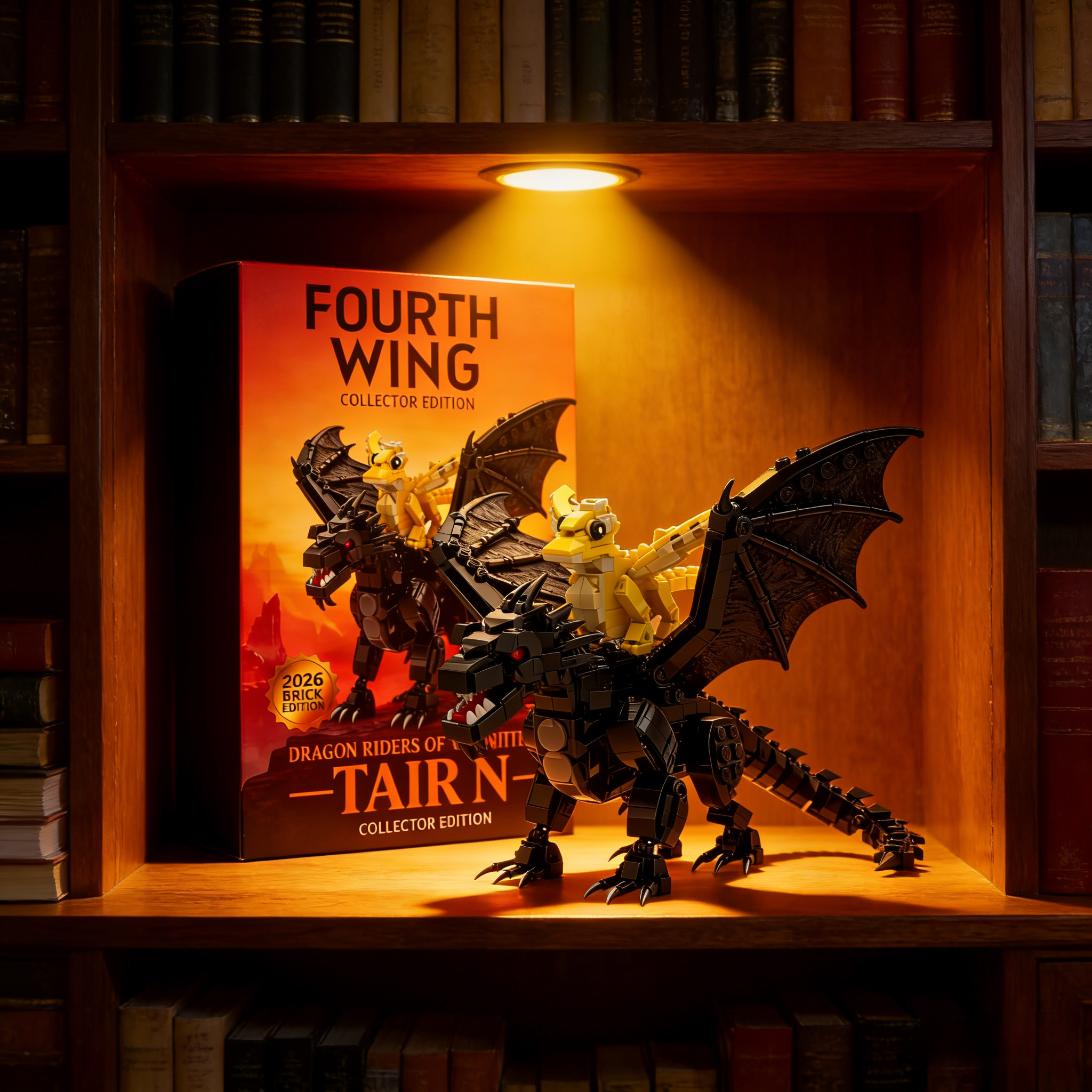 Fourth Wing: Tairn & Andarna Dual Dragon Collector Brick Edition