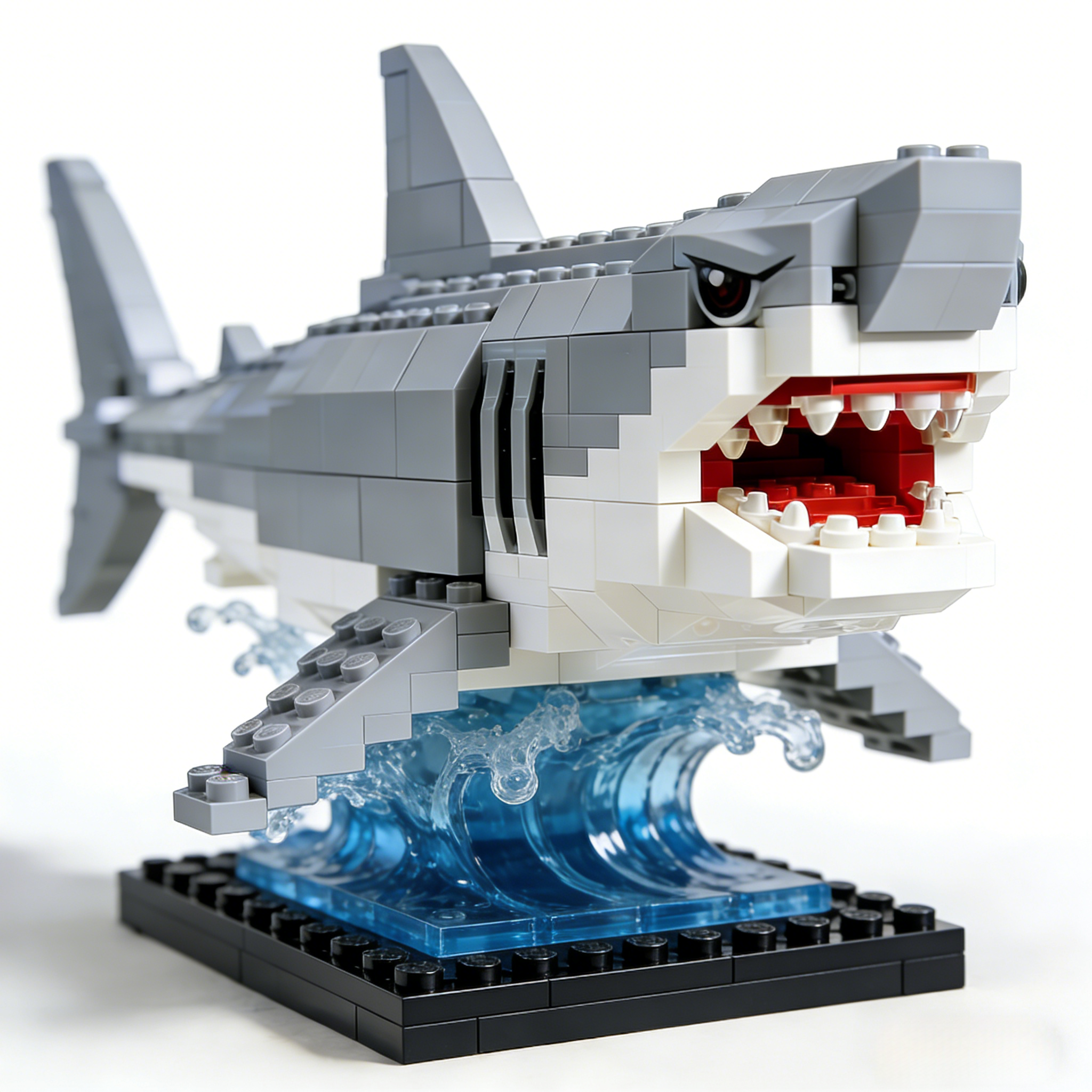 🦈 Ocean Predator Shark Brick Model