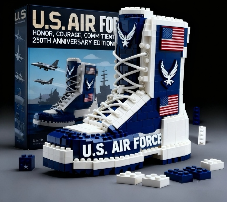U.S. Military 250th Anniversary Commemorative Building Blocks - 100% Made in the USA