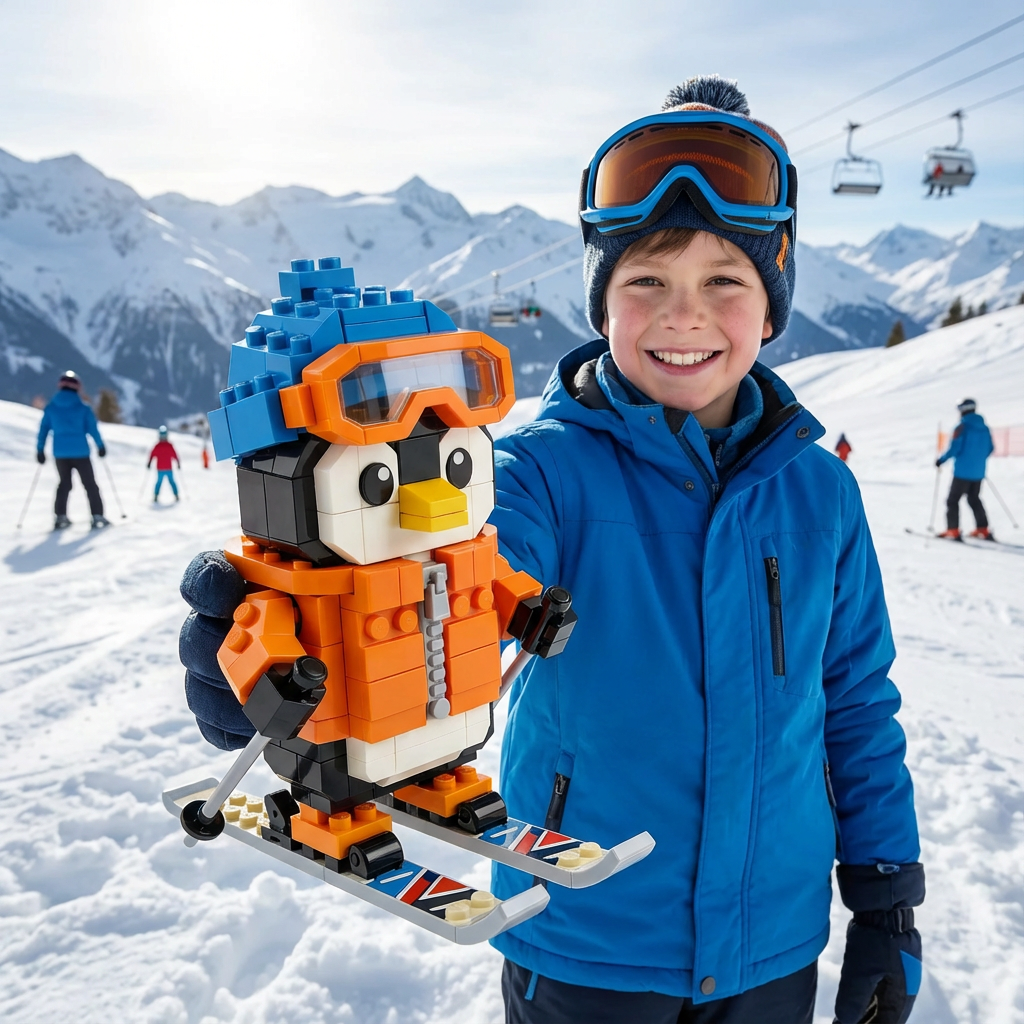 Skiing Penguin Brick Set – Winter Limited Edition❄️