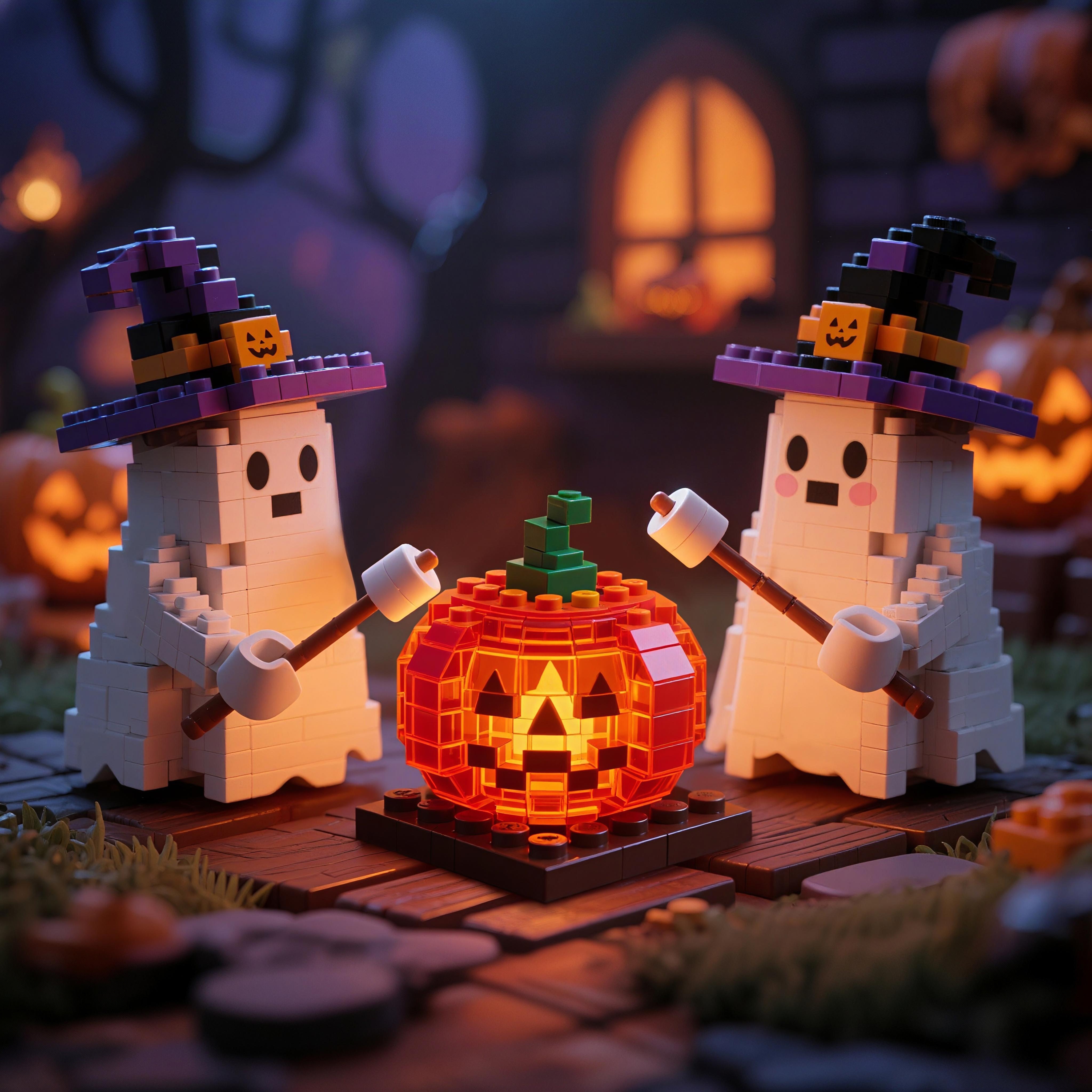 2025 Limited Edition-- Halloween Ghost Brick Set👻-brick-bond
