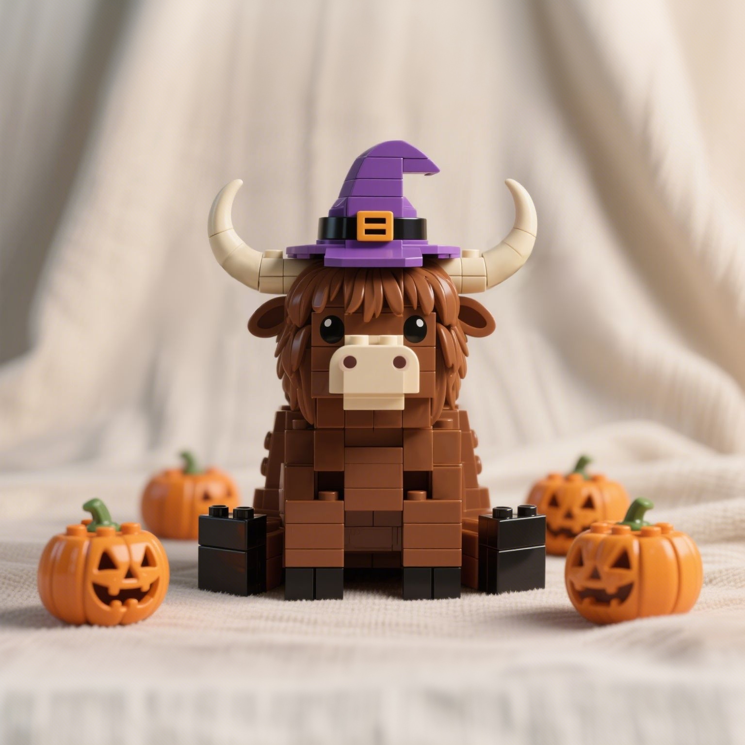 2025 Halloween Limited -- Witch Hat Highland Cow & Pumpkins🍂