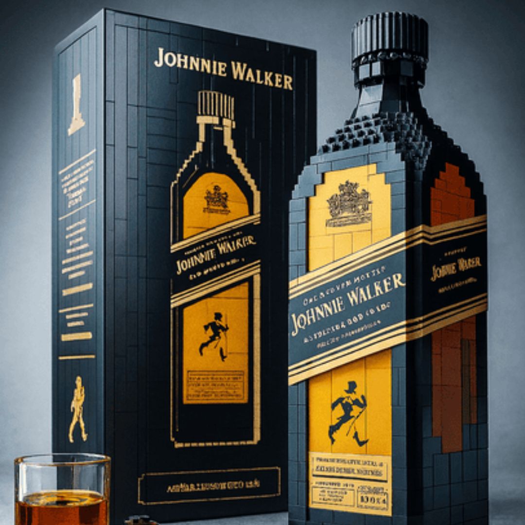 Iconic Whiskey Bottle Building Block Set🍻