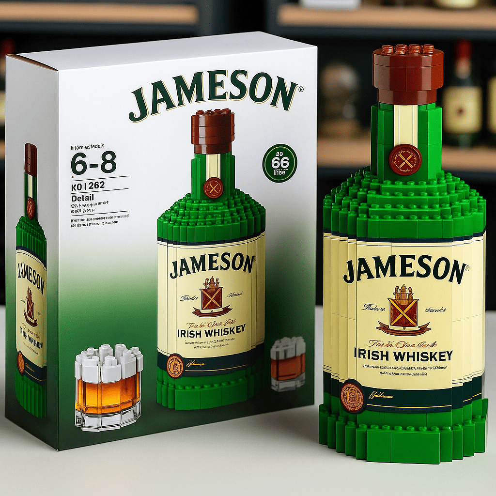 Iconic Whiskey Bottle Building Block Set🍻