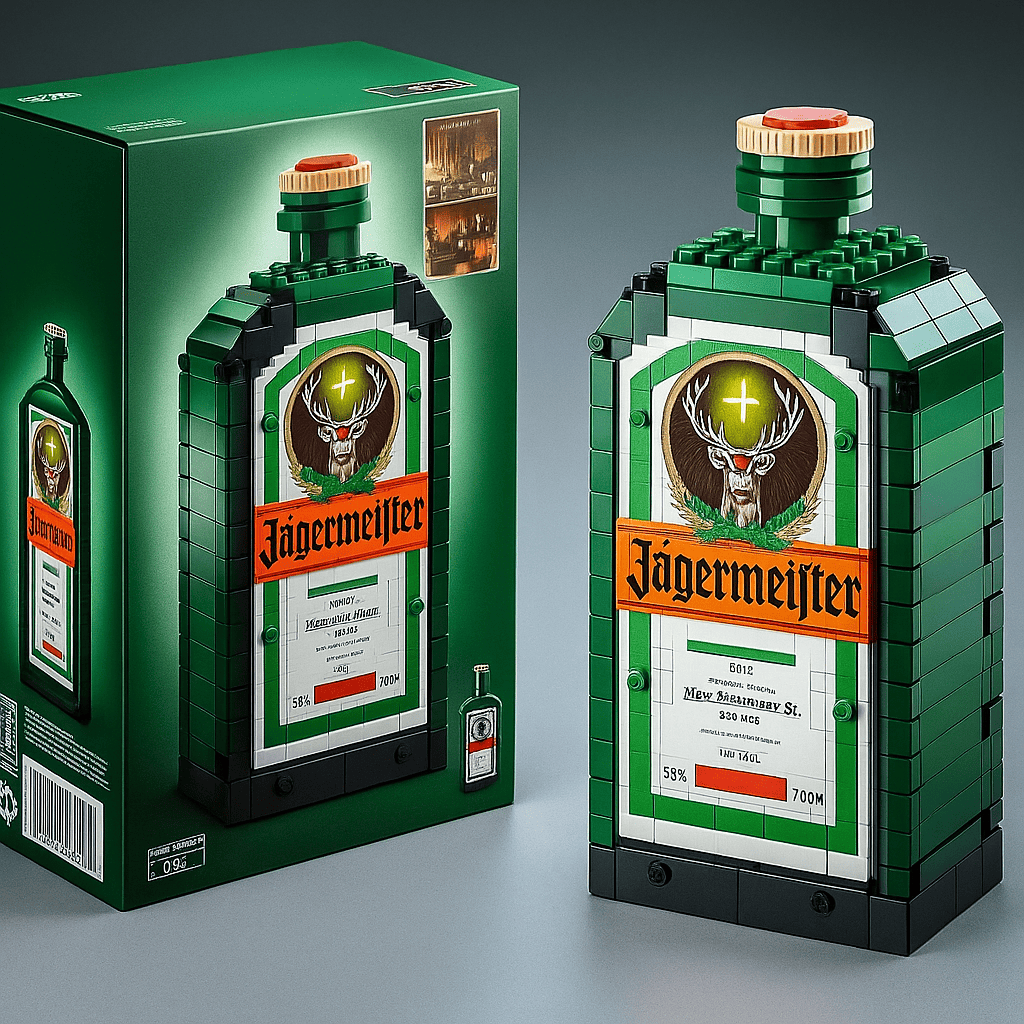 Iconic Whiskey Bottle Building Block Set🍻