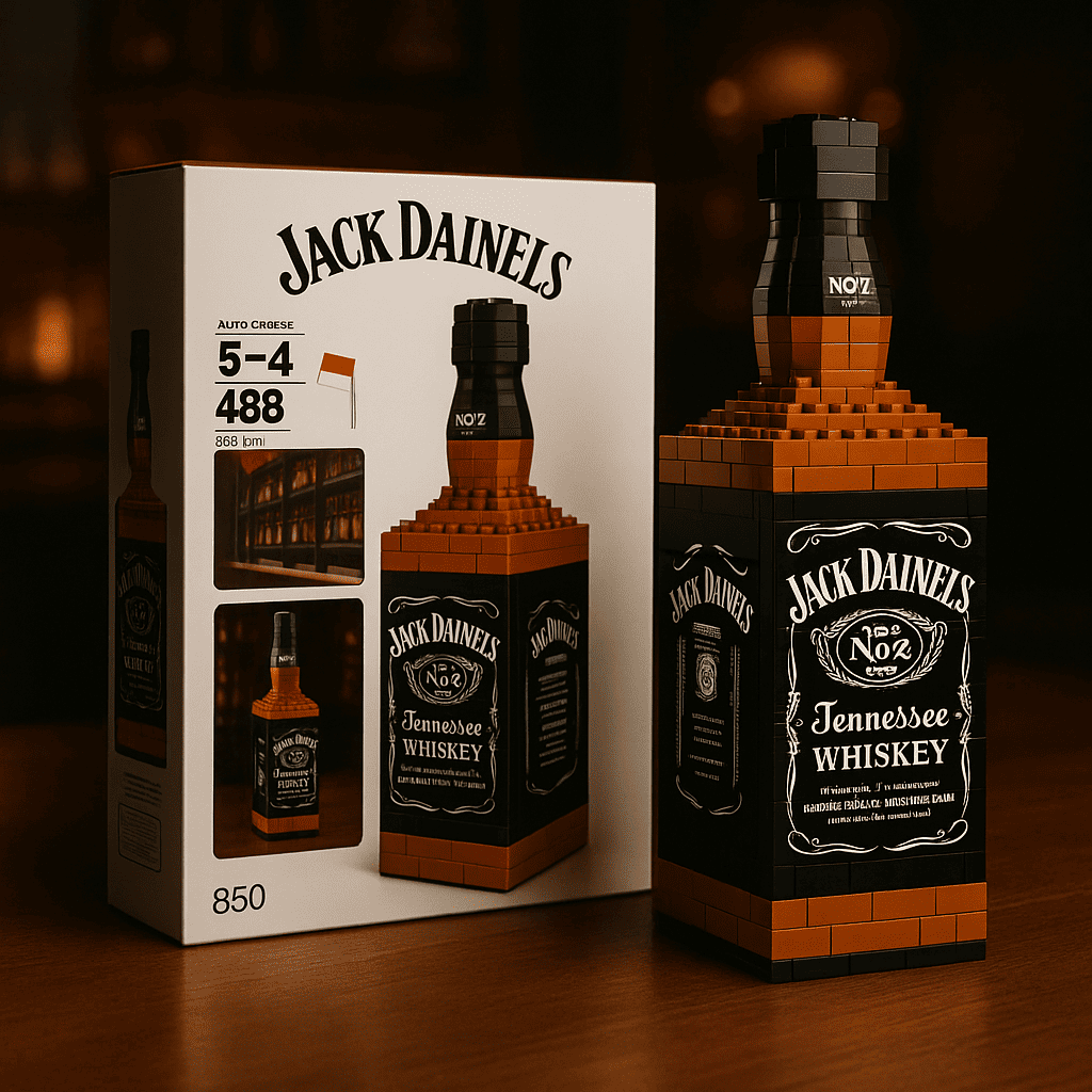 Iconic Whiskey Bottle Building Block Set🍻