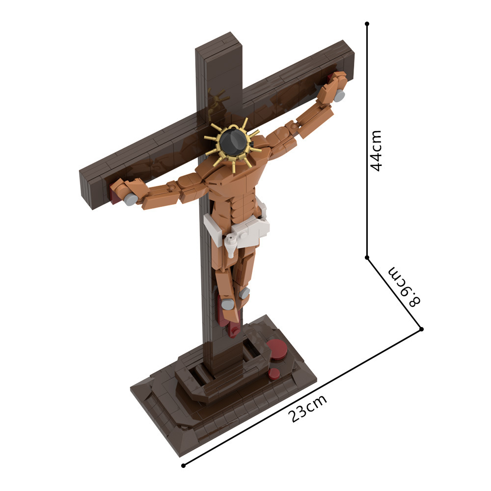Jesus Crucifix Building Set – Faith & Redemption Cross✝️