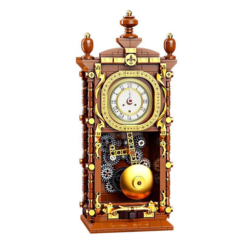 Vintage Swing Clock Building Blocks Set