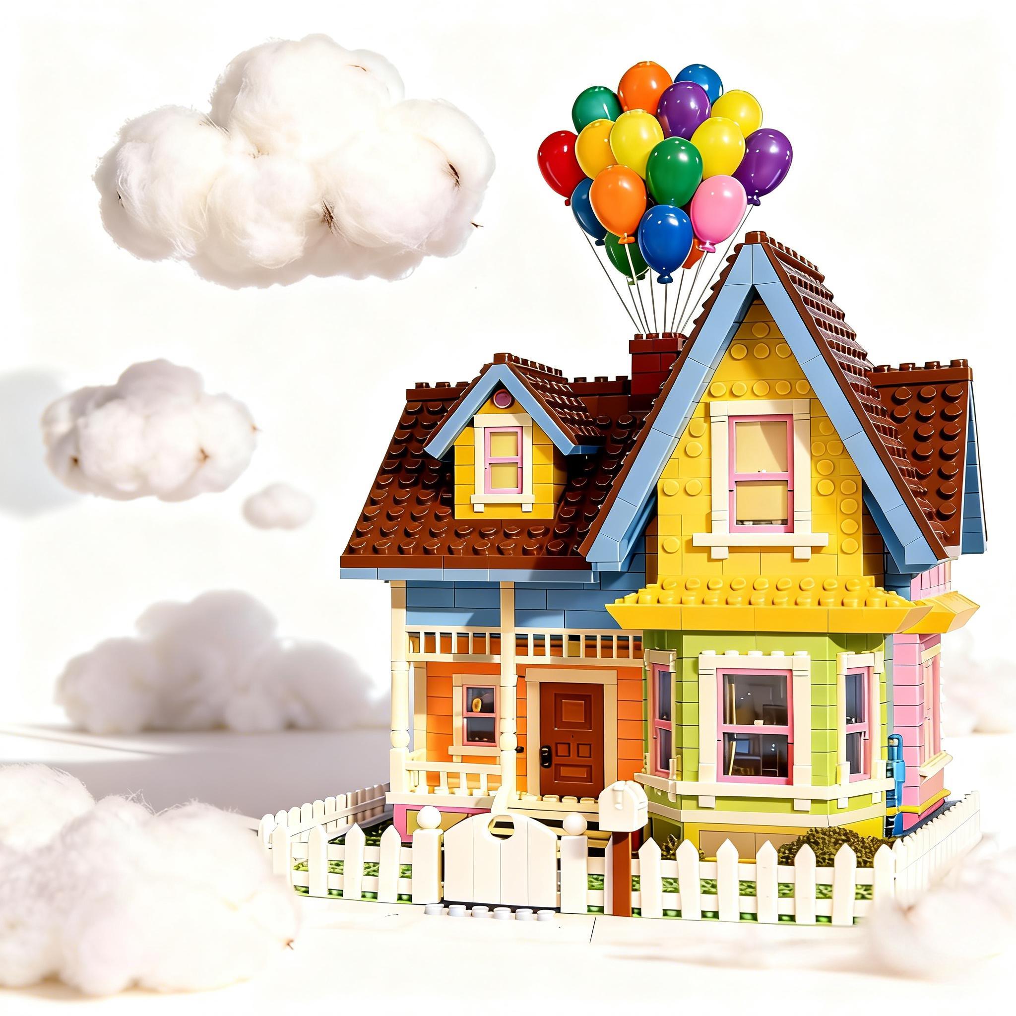 🎈🏠 Dream Balloon House Collector Brick Display Set