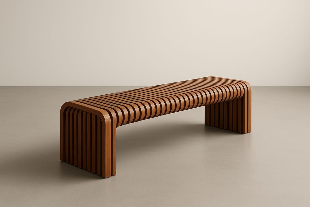 Banc en bois massif 150x40x45 cm Marron