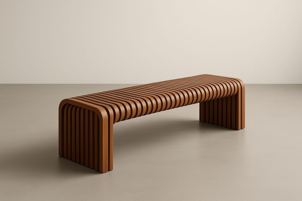 Banc en bois massif 150x40x45 cm Marron