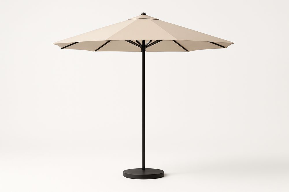 Parasol de jardin en aluminium et polyester  Beige