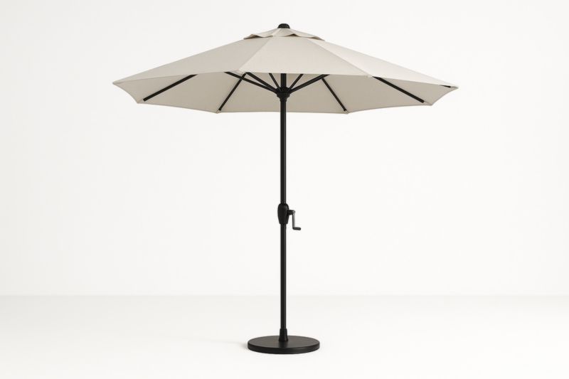 Parasol de Jardin en Aluminium et Polyester Beige 300cm