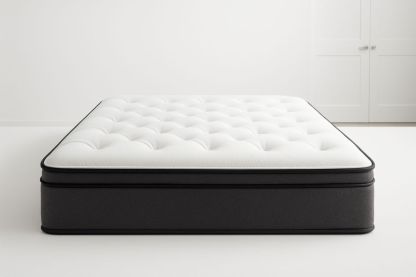 Matelas en Mousse à Mémoire de Forme Blanc/Gris 190x140x30 cm