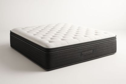 Matelas en mousse 160x200 cm Blanc/Noir