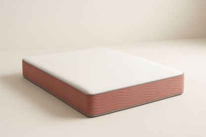 Matelas mémoire de forme 140x200 cm Blanc Rose