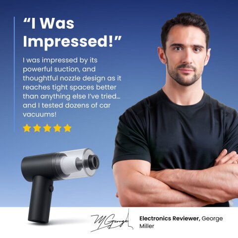 Small but Mighty: Handheld Vacuum that Sweeps the House Clean