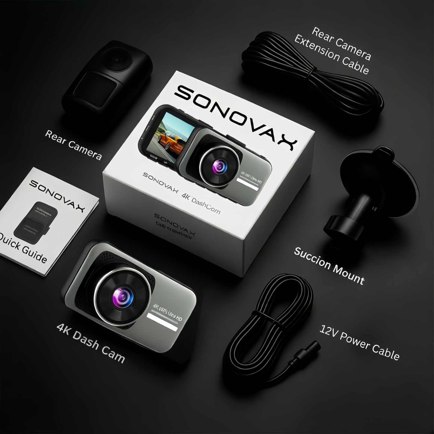 SonoVax - 4K Full HD Smart Dash Cam