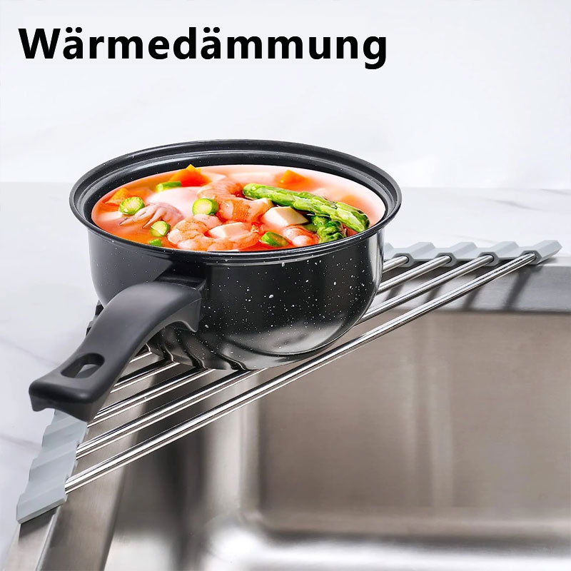 Dreieckiger, aufrollbarer Spülbeckenablauf