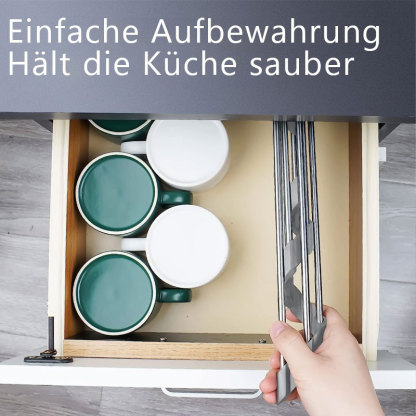 Dreieckiger, aufrollbarer Spülbeckenablauf