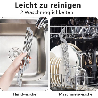 Dreieckiger, aufrollbarer Spülbeckenablauf