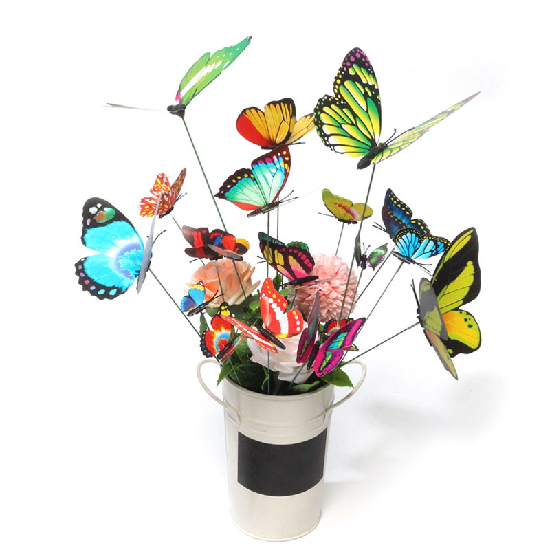50 PCS - Simulated Butterfly Fluttering in The Wind
