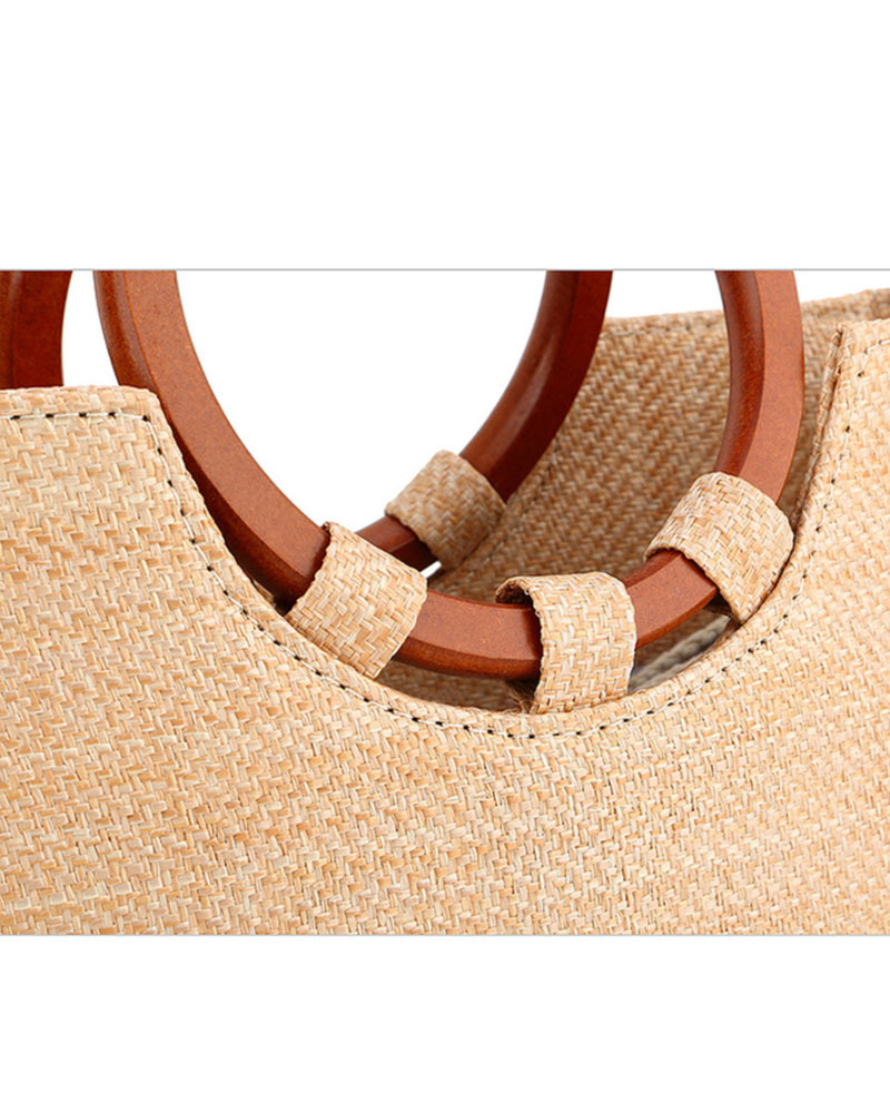 Casual Beach Vacation Woven Bag