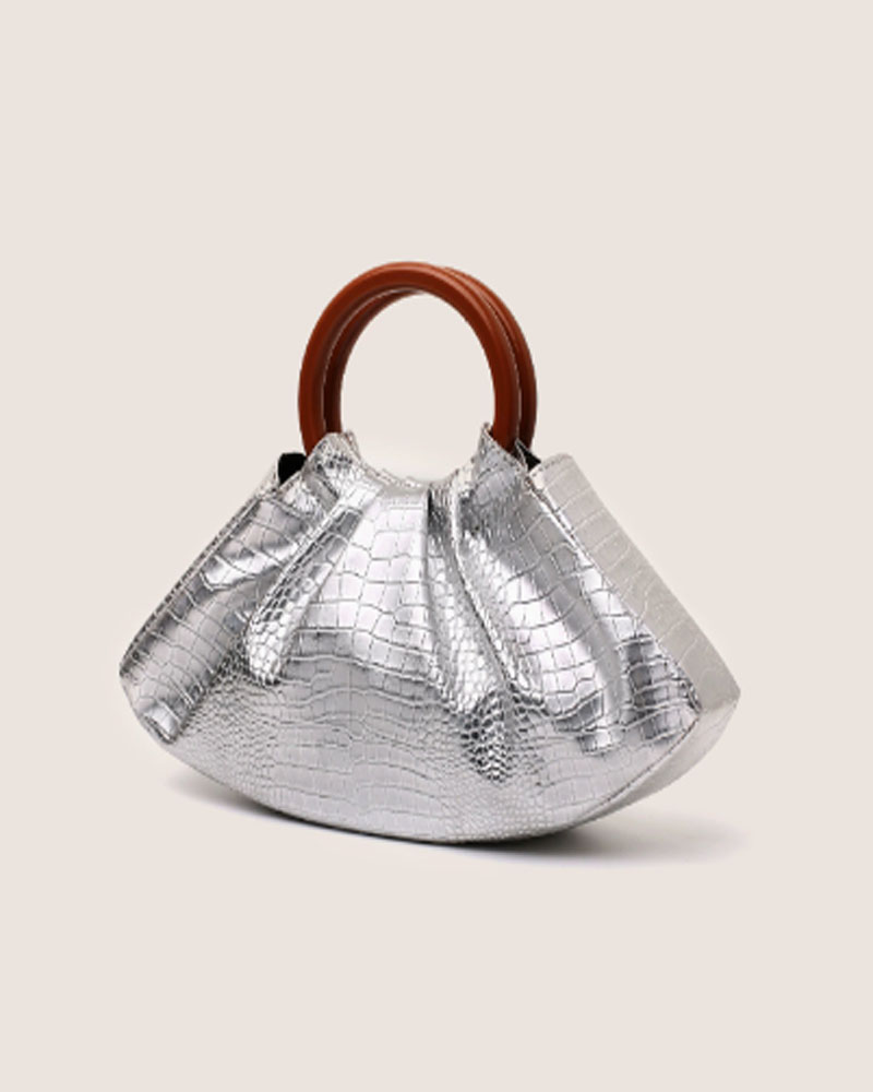 Stylish Pleated Handbag — "Cloud" Bag / Evening Clutch for Women