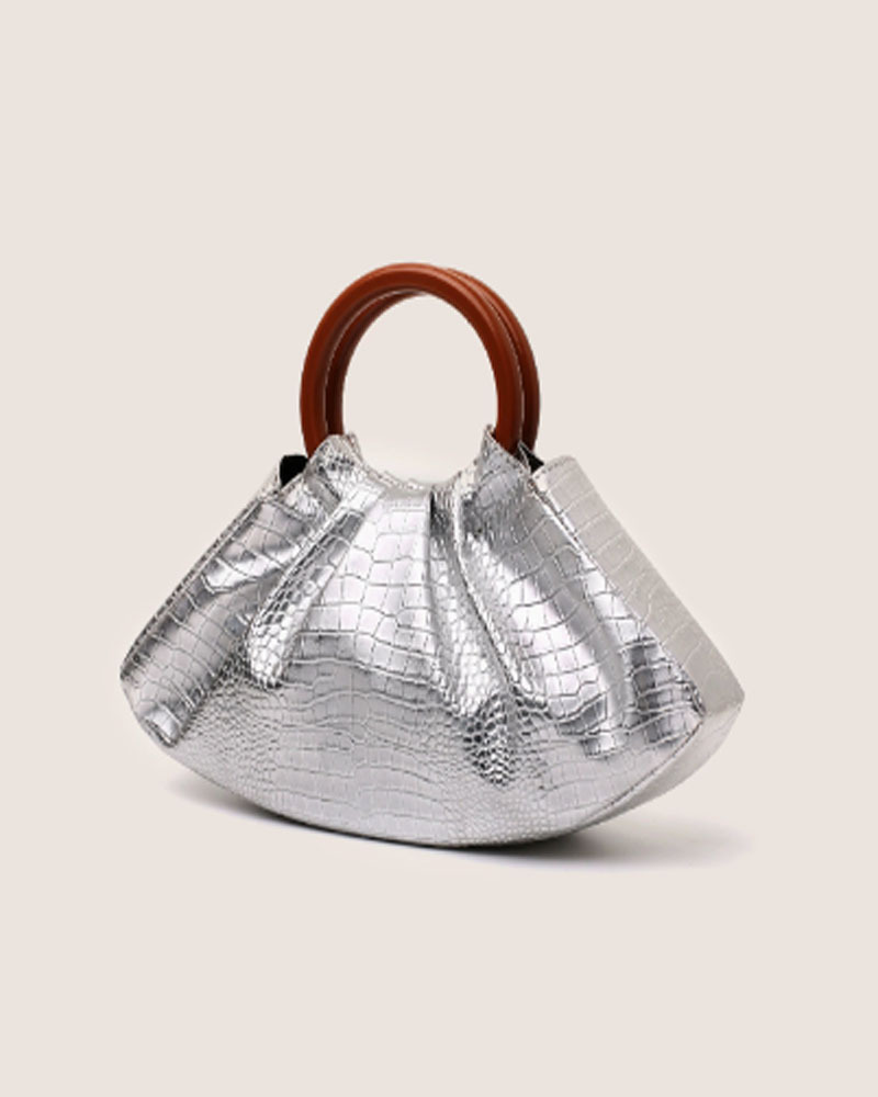 Stylish Pleated Handbag — "Cloud" Bag / Evening Clutch for Women