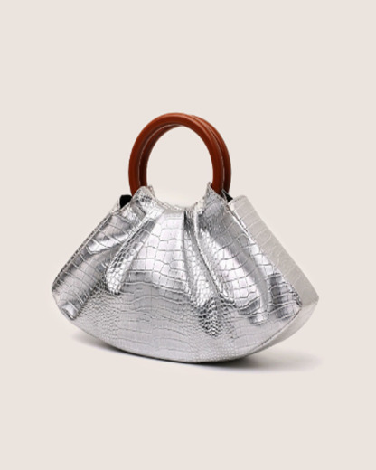 Stylish Pleated Handbag — "Cloud" Bag / Evening Clutch for Women
