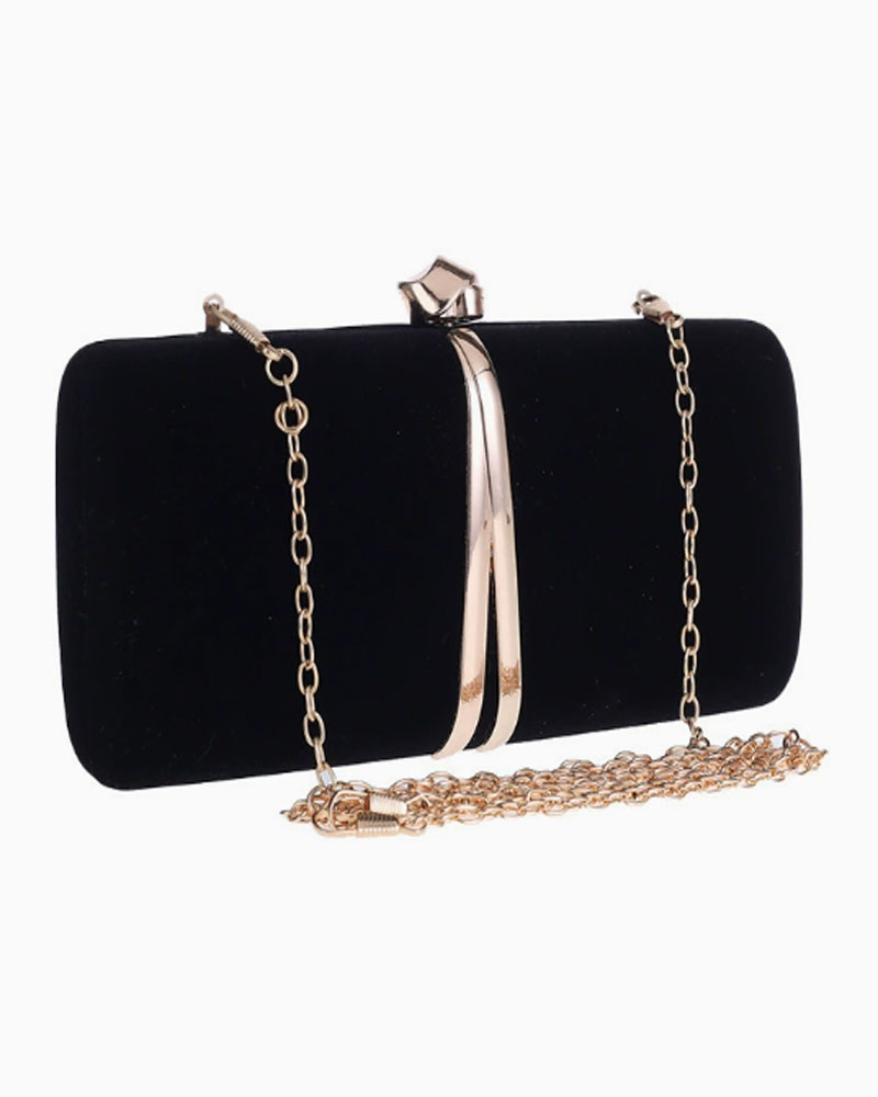 Hard-Case Mini Square Bag — Evening Clutch, Shoulder, and Crossbody Bag