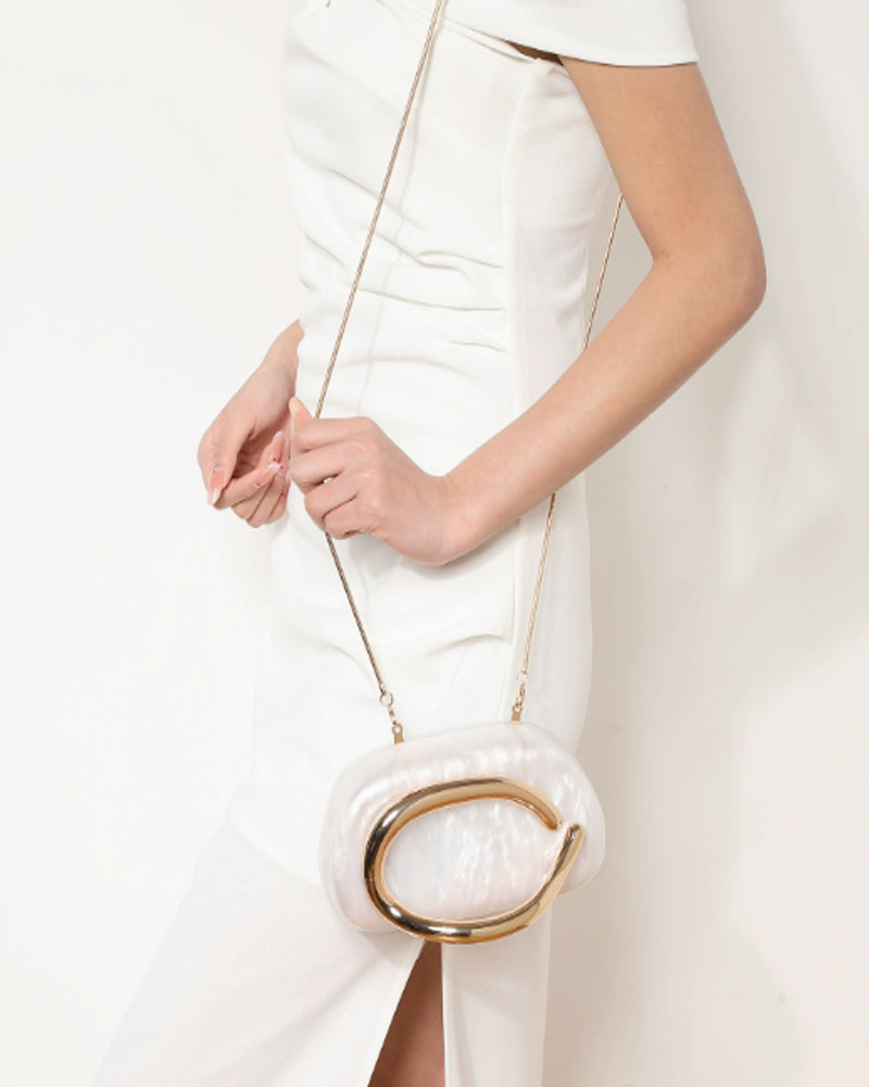 Round Clutch Evening Bag (Mini)