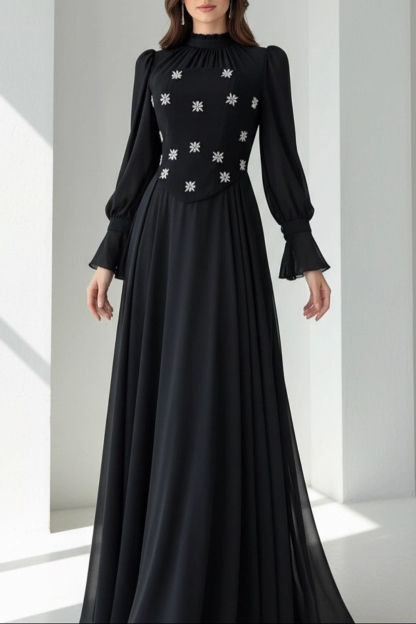 Rhinestone Snowflake Asymmetric Tube Top Pleated Maxi Dresses 2pcs Set-Pink